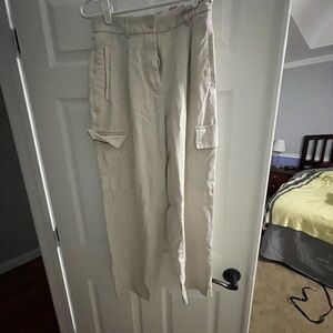 Old Navy Cream Straight Trousers